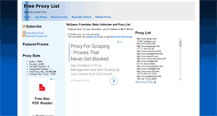 Desktop Screenshot of freshproxylist.net