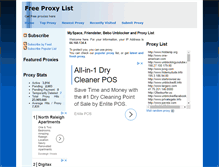 Tablet Screenshot of freshproxylist.net